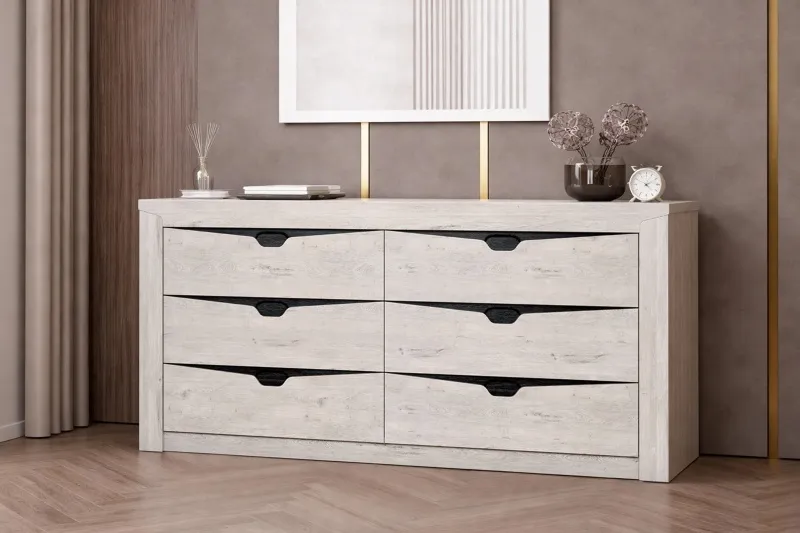 Комод с 6 ящиками "Соренто" спальня Дуб бонифаций